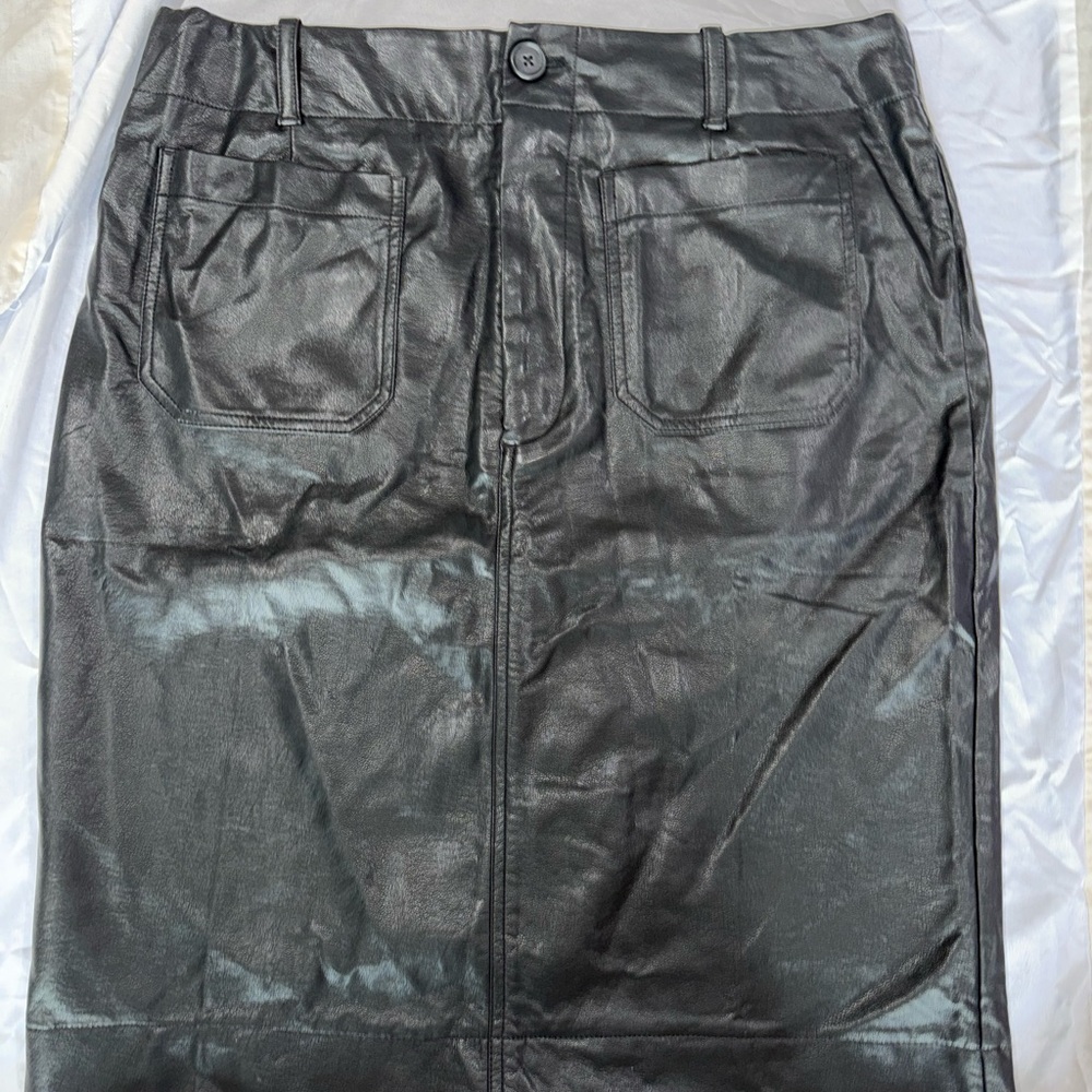 Anthropologie Black Pencil Skirt Knee-Length Night Out